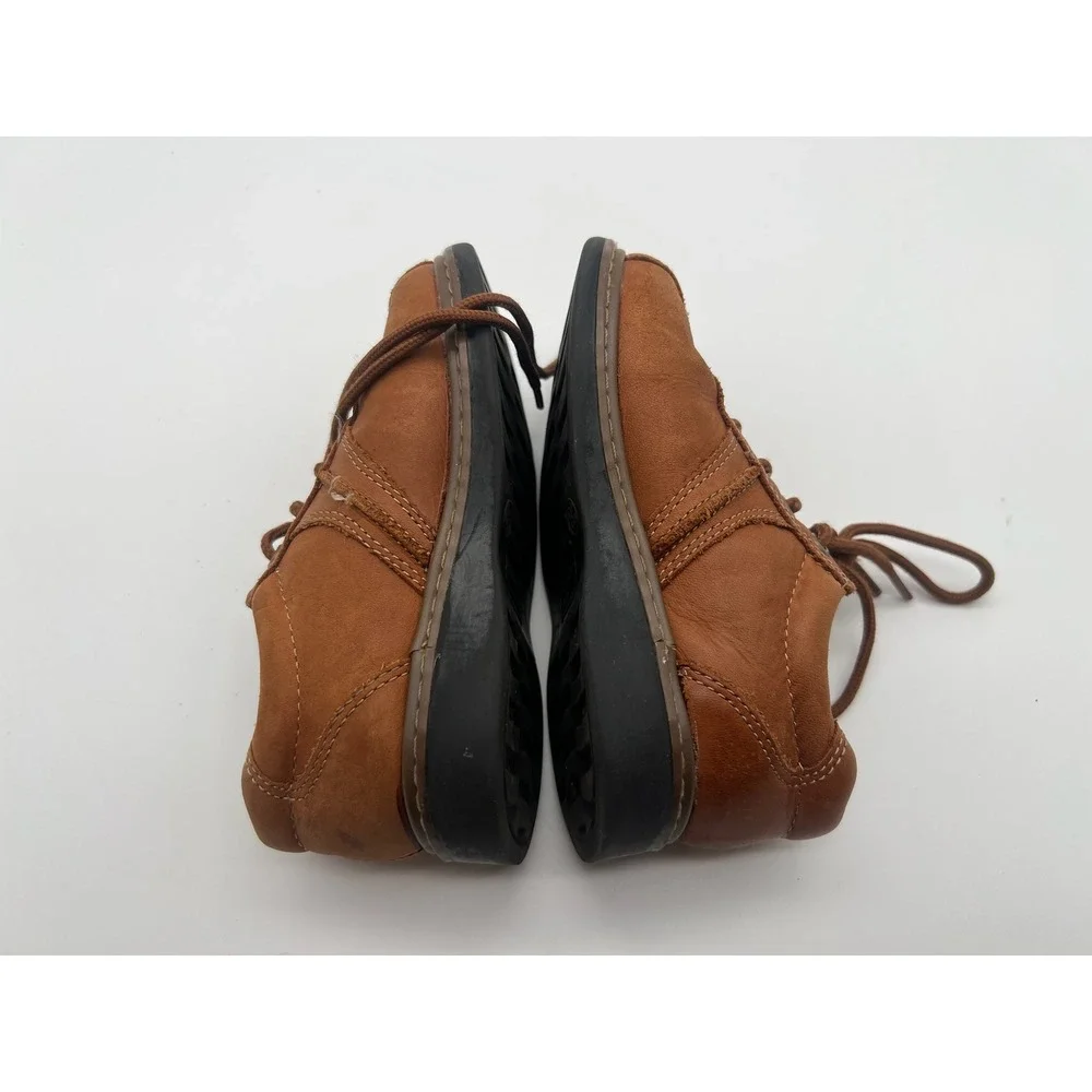 George Boys Brown Leather Lace Up Oxford Dress Shoes Size 8.5 Toddler